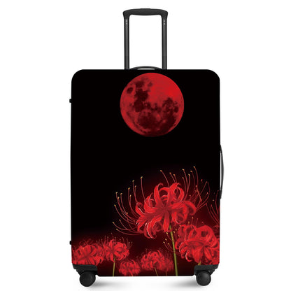 FOREVER QUEEN Blue Gold Luxury Marble Luggage Cover Suitcase Protector Suitcase Cover Anti-Scratch,Stretchable Bag Cover Washable Durable Polyester