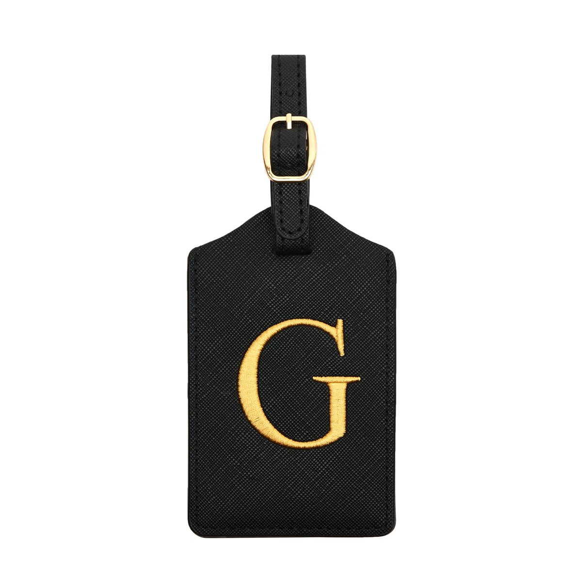 Luggage Tag PU Leather for Suitcase Baggage Handbag Travel Bag Label Suitcase Tag Label Tag w. Name Card & Privacy Cover (B)
