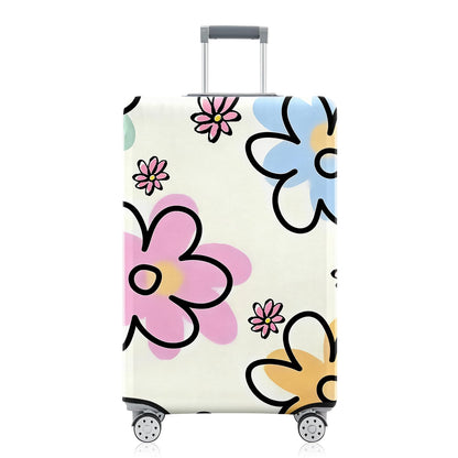 Fashion Accessory Travel Luggage Cover Fashion Girl Perfume and Lipstick and Heels Travel Suitcase Cover Anti-scratch Suitcase cover Fits 18-20 Inch