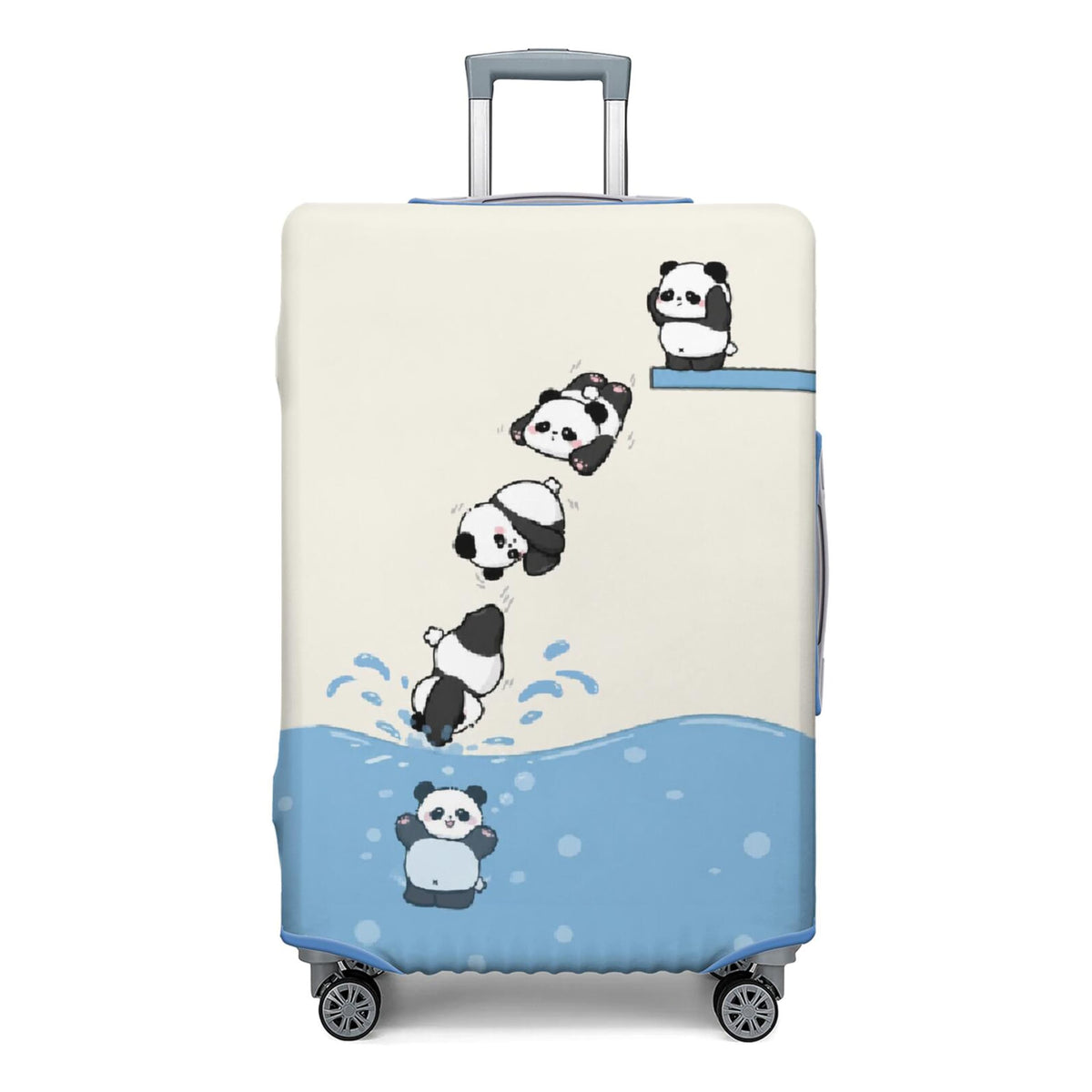 Fashion Accessory Travel Luggage Cover Fashion Girl Perfume and Lipstick and Heels Travel Suitcase Cover Anti-scratch Suitcase cover Fits 18-20 Inch
