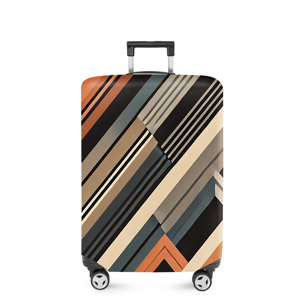 ANNA QUEEN Panda Family Luggage Cover, Cute Panda Design Suitcase Protector, Stretchable Washable Travel Sleeve for 28-30 Inch Luggage