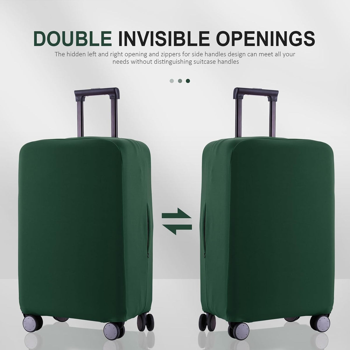 Travel Luggage Cover - Scratch-Resistant Fit 19-31 Inch, Avocado Green, XL(28-29 inch)