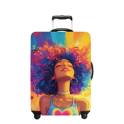 Pink Butterfly Luggage Cover Washable Suitcase Protector Anti-scratch Suitcase cover Fits 32-34 Inch Luggage XL