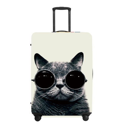 Cute Penguin "Mine" Luggage Cover Set, Cartoon Animal Print Waterproof Suitcase Protector, Travel Accessories