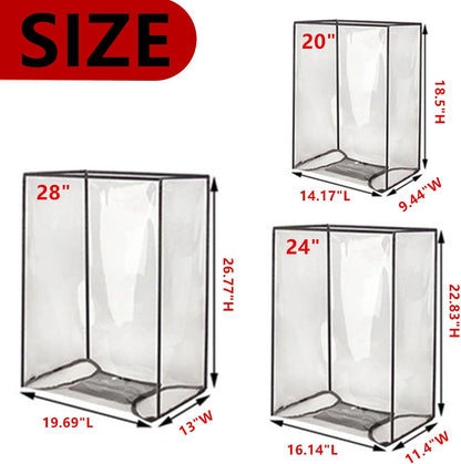 3PCS Clear PVC Luggage Cover Protectors Thicken Transparent Waterproof Suitcase for Travel Airplane 20"+24"+28"