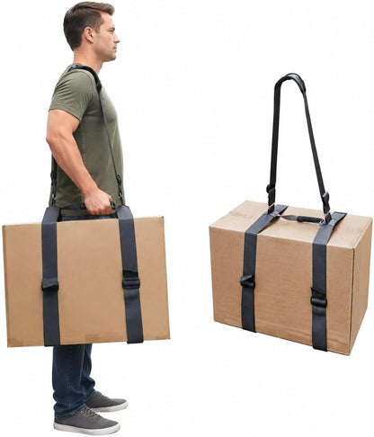 Moving and Lifting Straps for Single Person Use, Heavy Duty Boxes Mover System,Travel,Outdoor,Both Shoulders Carrying Travel Bag Adjustable Carrying Belt