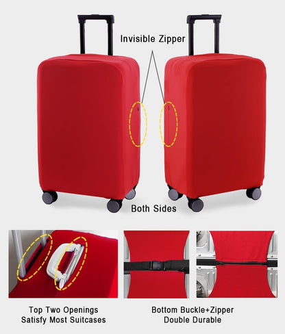 KirGiabo Suitcase Covers for Luggage Luggage Cover Protector,Black,S