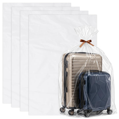 4 Pack Extra Large Clear Plastic Bags, 40" x 60" Large Storage Bags