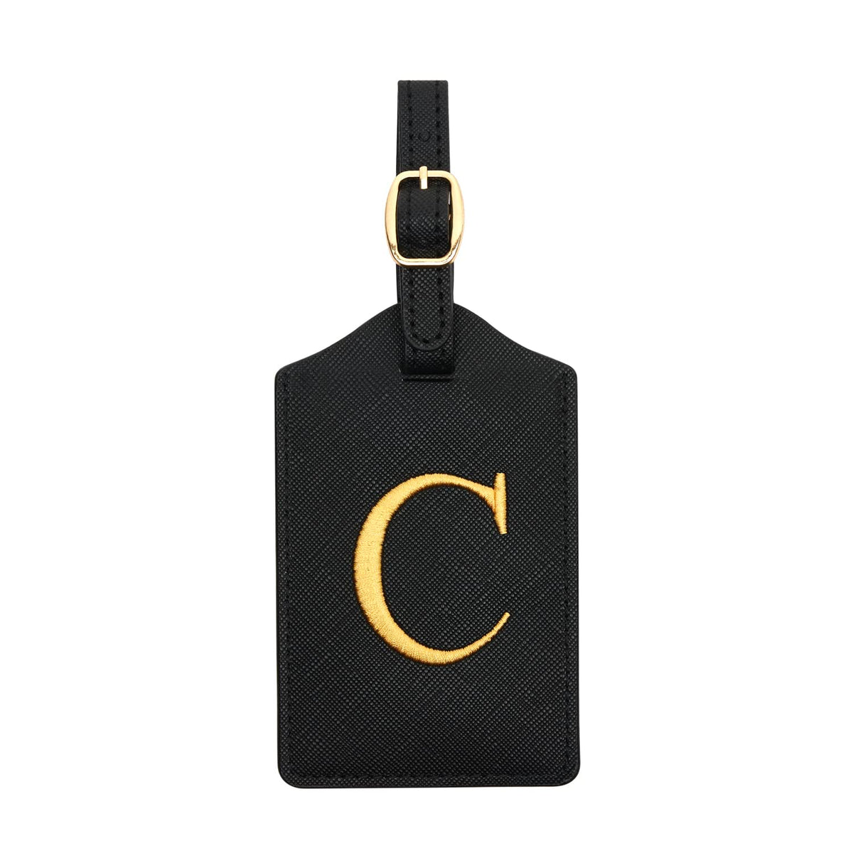 Luggage Tag PU Leather for Suitcase Baggage Handbag Travel Bag Label Suitcase Tag Label Tag w. Name Card & Privacy Cover (B)