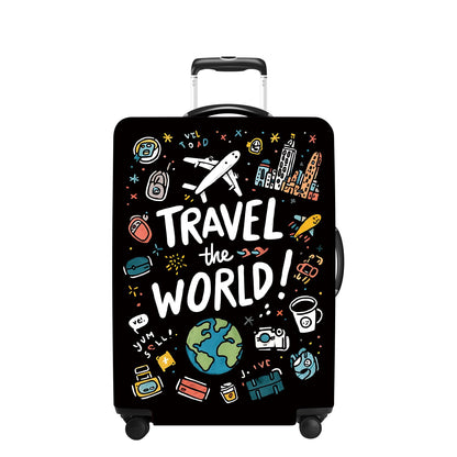 Tree Luggage Cover Washable Suitcase Cover Protector Fit 24-26 Inch Luggage Durable Travel Bag Cover with Zipper Closure M