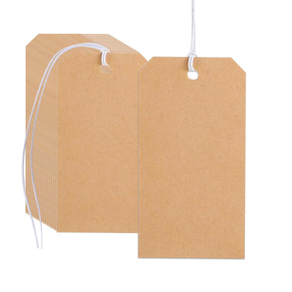 White Tags with String Attached,200 Pcs Large Marking Tags Paper