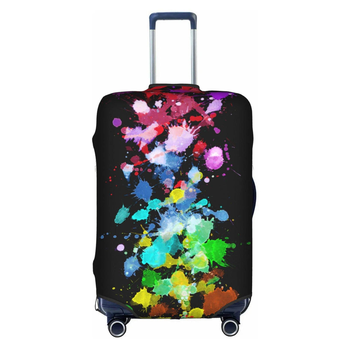 Tropical Beach Palm Tree Luggage Cover, Washable Elastic Baggage Protector, Anti-scratch Double-sided Zipper Closure for 25-28 Inch Wheeled Suitcase