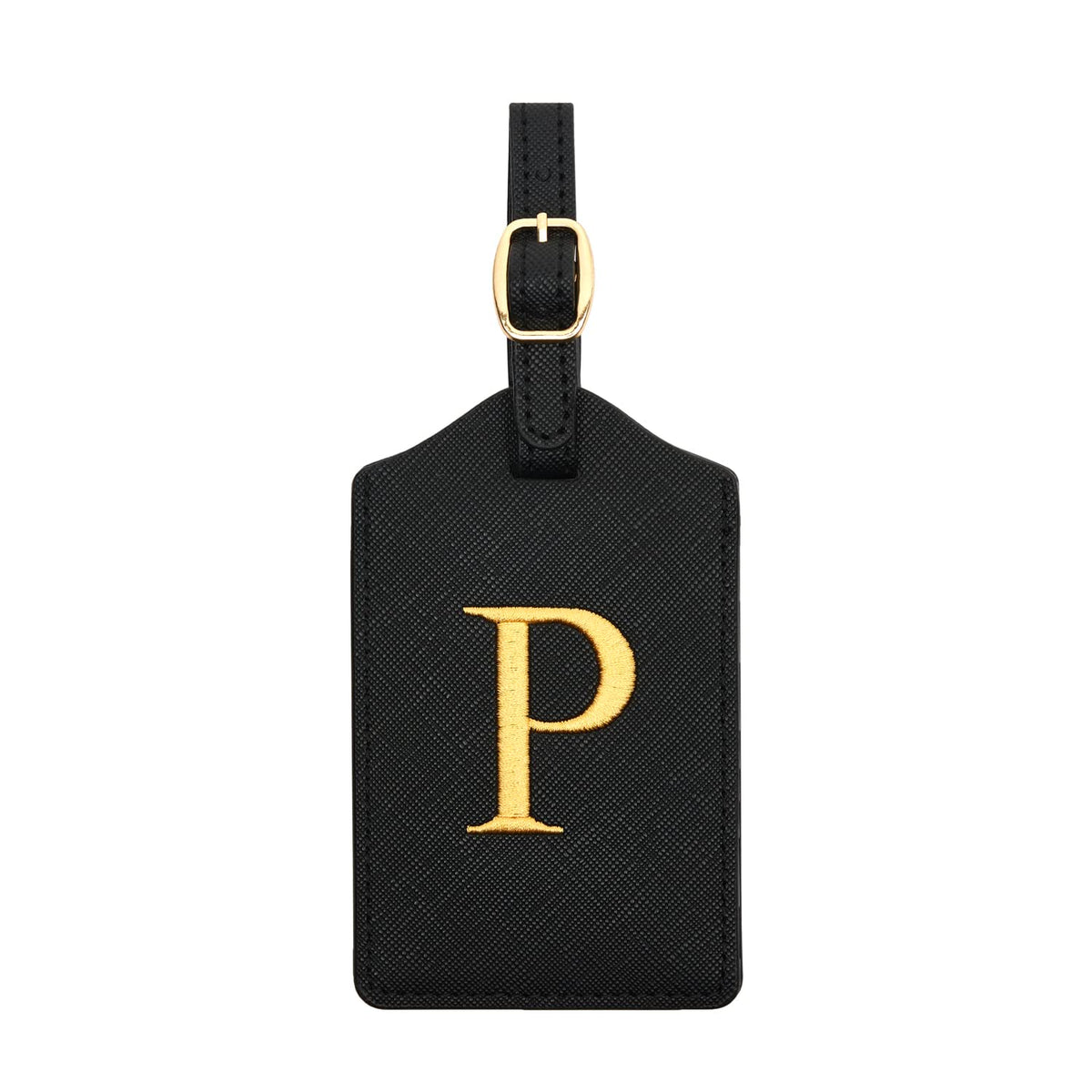 Luggage Tag PU Leather for Suitcase Baggage Handbag Travel Bag Label Suitcase Tag Label Tag w. Name Card & Privacy Cover (B)