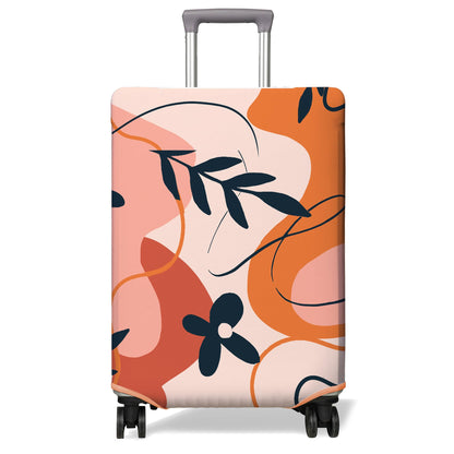 Travel Luggage Cover Suitcase Protector Fits 18-32 Inch Wheel Covers PatternedTravel Related Items Flower Luggage Protector Elastic M