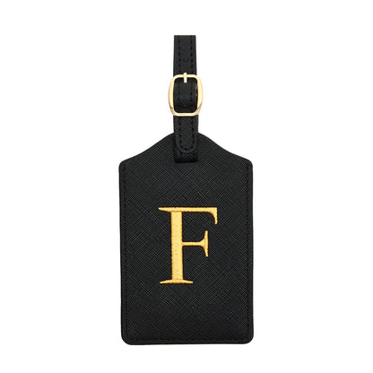 Luggage Tag PU Leather for Suitcase Baggage Handbag Travel Bag Label Suitcase Tag Label Tag w. Name Card & Privacy Cover (B)