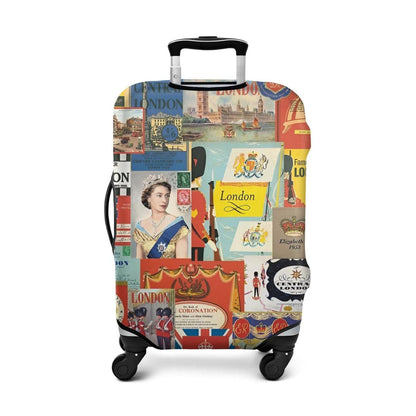 Travel Luggage Cover - Here we go Travel, Fit 25-28 Inch Luggage
