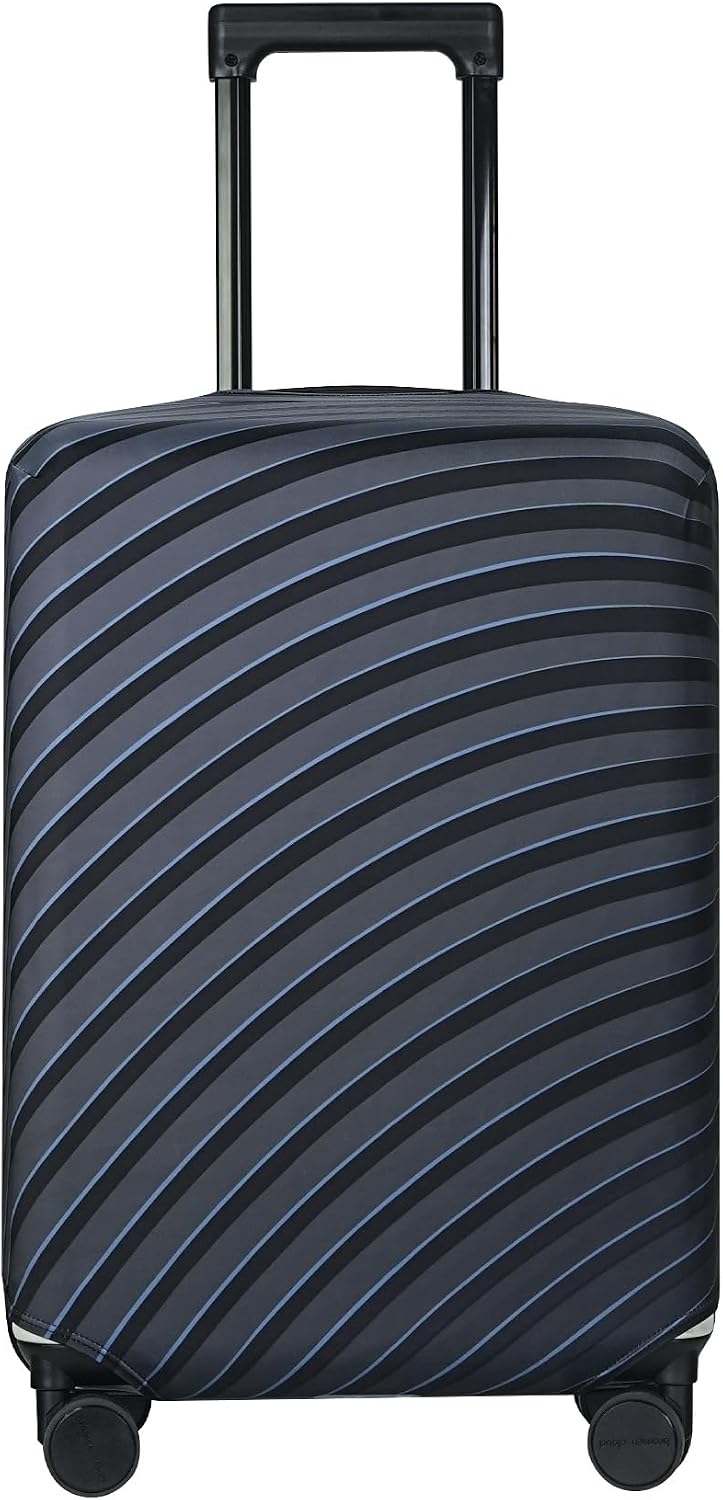 Explore Land Elastic Luggage Cover Suitcase Protector (Gray Wave, XL)