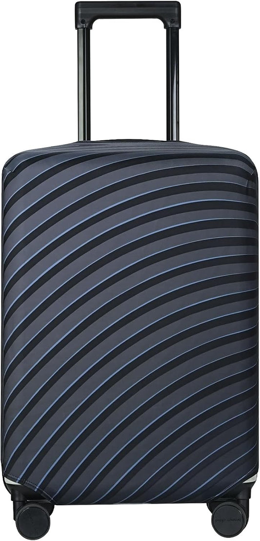 Explore Land Elastic Luggage Cover Suitcase Protector (Gray Wave, XL)