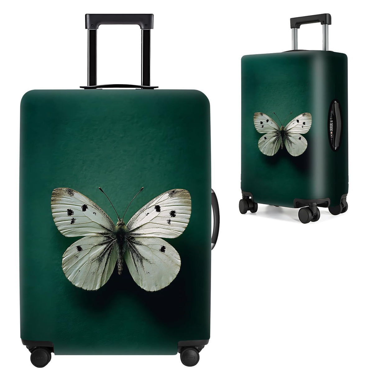 Cute Panda Luggage Cover – Bamboo Climbing Panda Suitcase Protector, Stretchable & Waterproof Travel Luggage Sleeve,M