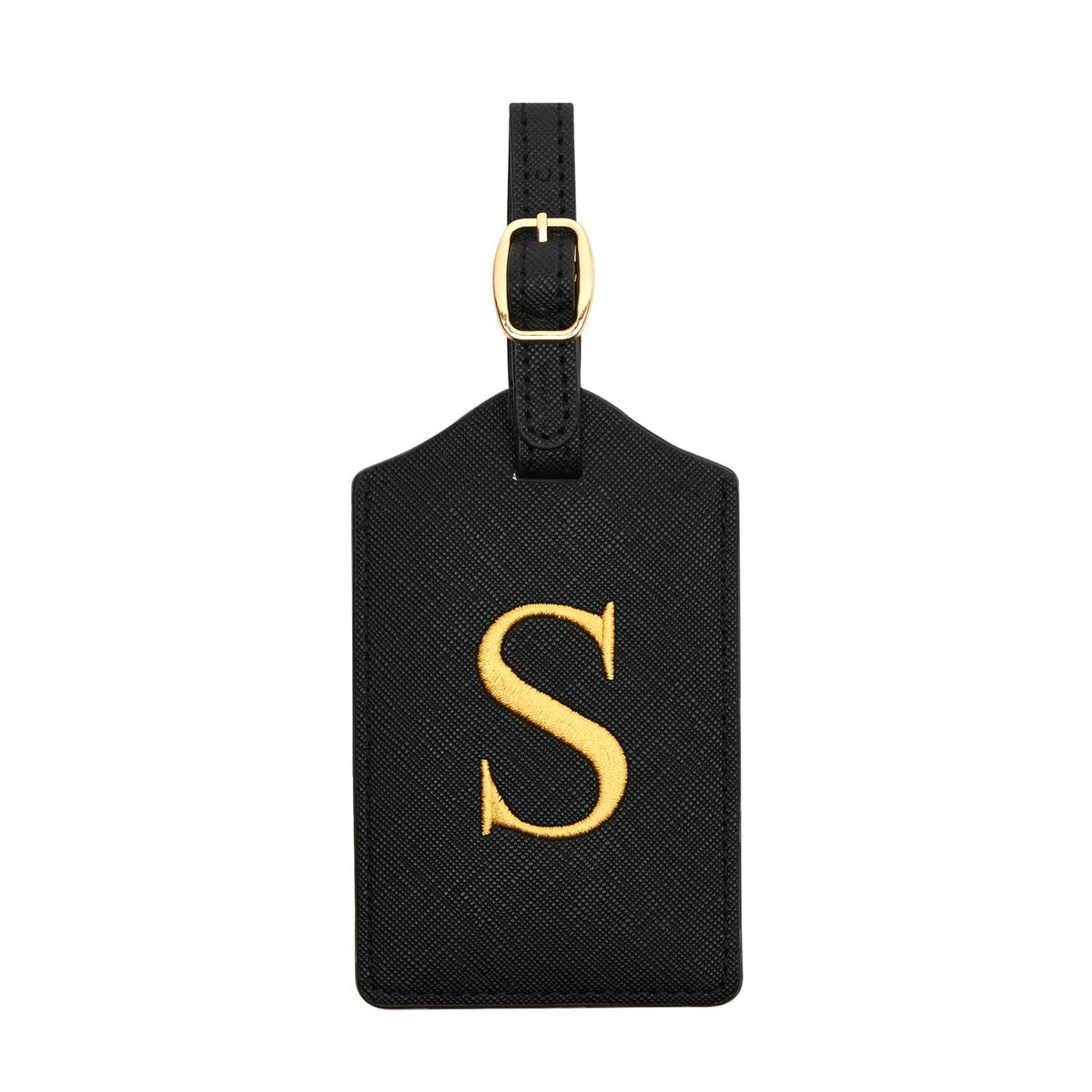 Luggage Tag PU Leather for Suitcase Baggage Handbag Travel Bag Label Suitcase Tag Label Tag w. Name Card & Privacy Cover (B)