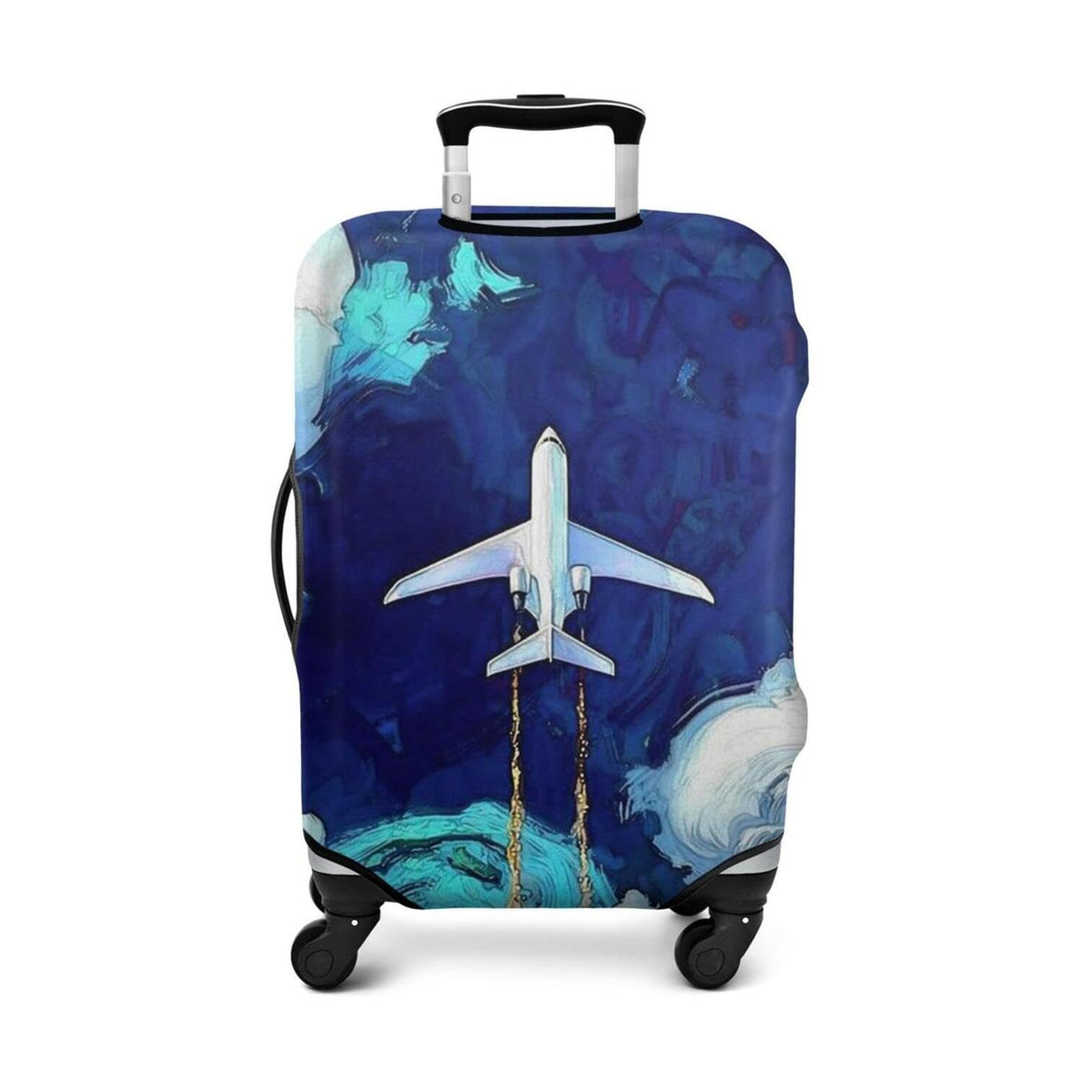 Fashion Accessory Travel Luggage Cover Fashion Girl Perfume and Lipstick and Heels Travel Suitcase Cover Anti-scratch Suitcase cover Fits 18-20 Inch