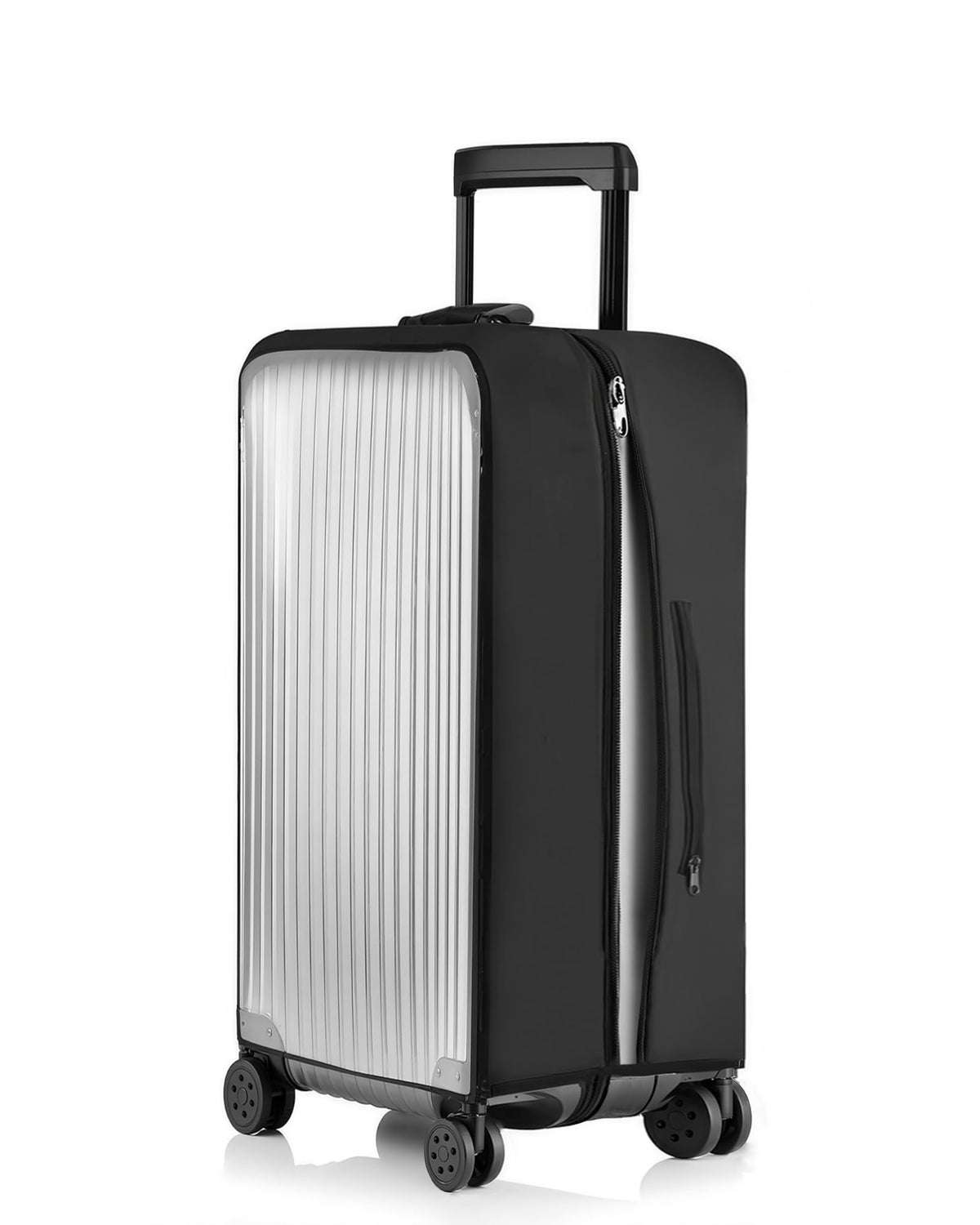 32 Inch Trunk Luggage Cover, Transparent PVC Suitacse Cover, Travel Waterproof Clear Luggage Protector Suitcase Cover