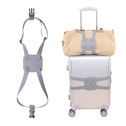 Luggage Bungee Strap for Suitcases - Add a Bag, Travel Bag Bungee Belt - Pink Luggage Strap (1PCS)