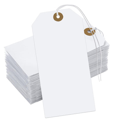 White Tags with String Attached,200 Pcs Large Marking Tags Paper