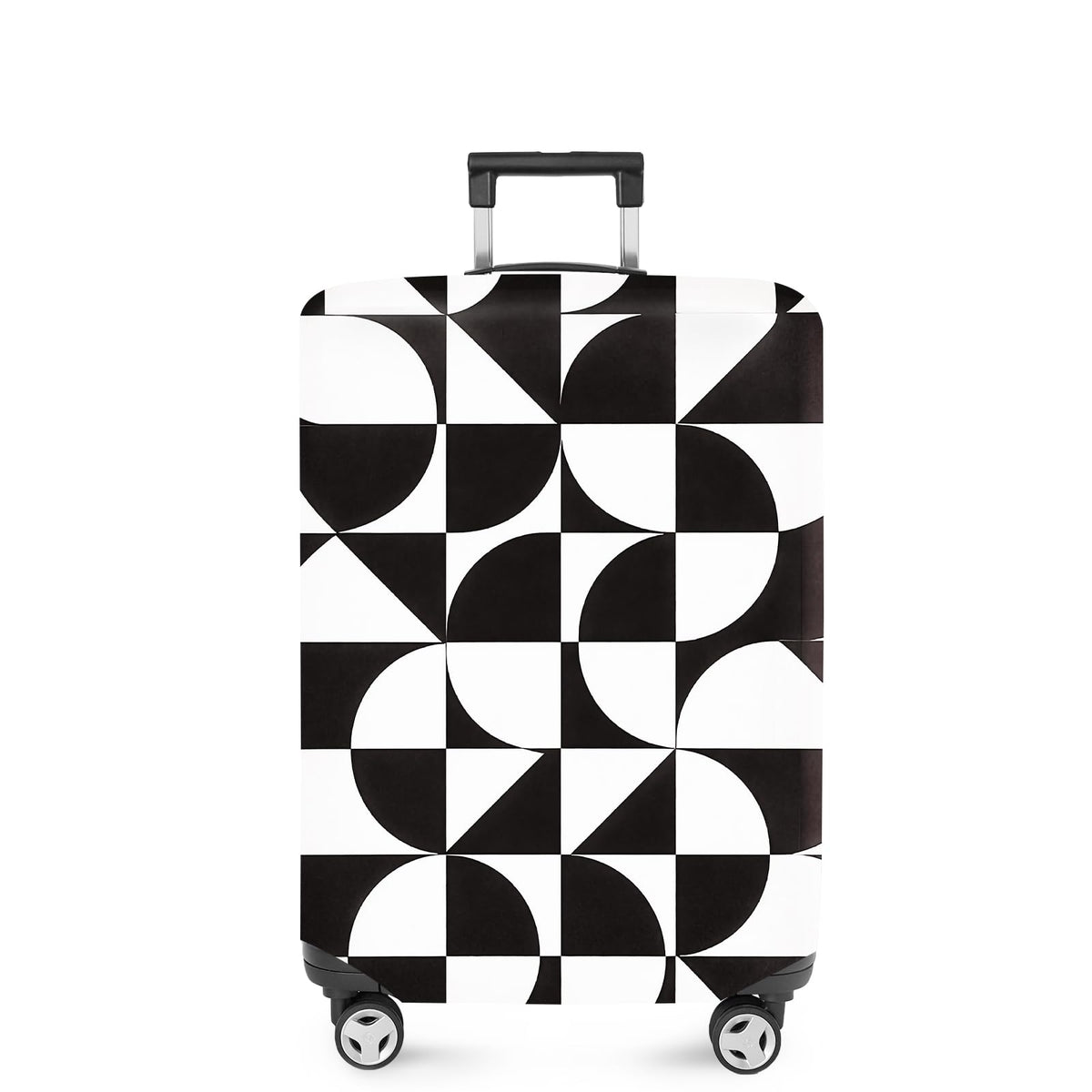 ANNA QUEEN Panda Family Luggage Cover, Cute Panda Design Suitcase Protector, Stretchable Washable Travel Sleeve for 28-30 Inch Luggage