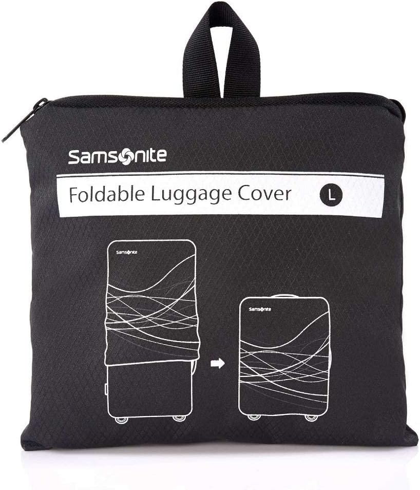 Samsonite Printed Luggage Cover, Black, Large