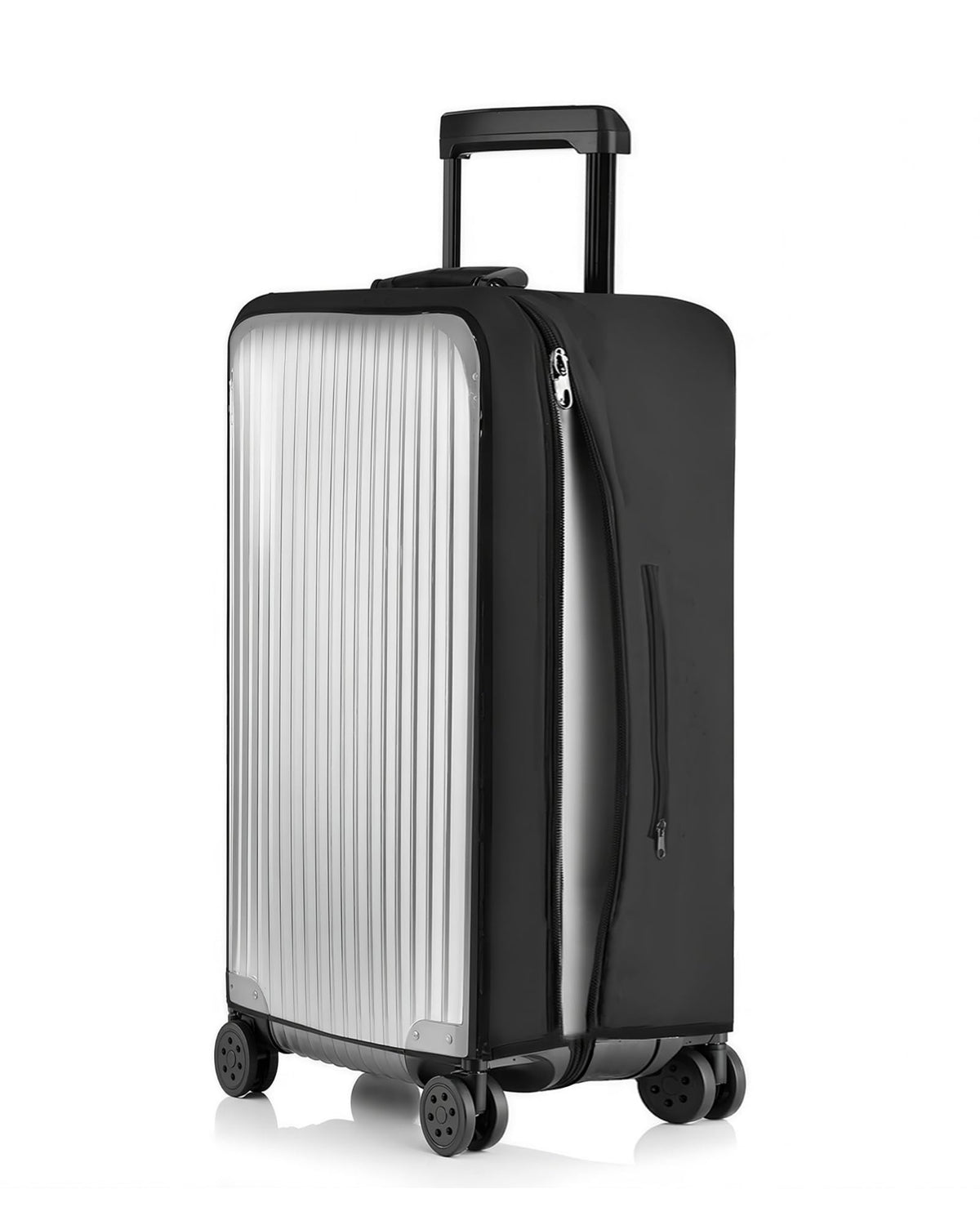 32 Inch Trunk Luggage Cover, Transparent PVC Suitacse Cover, Travel Waterproof Clear Luggage Protector Suitcase Cover