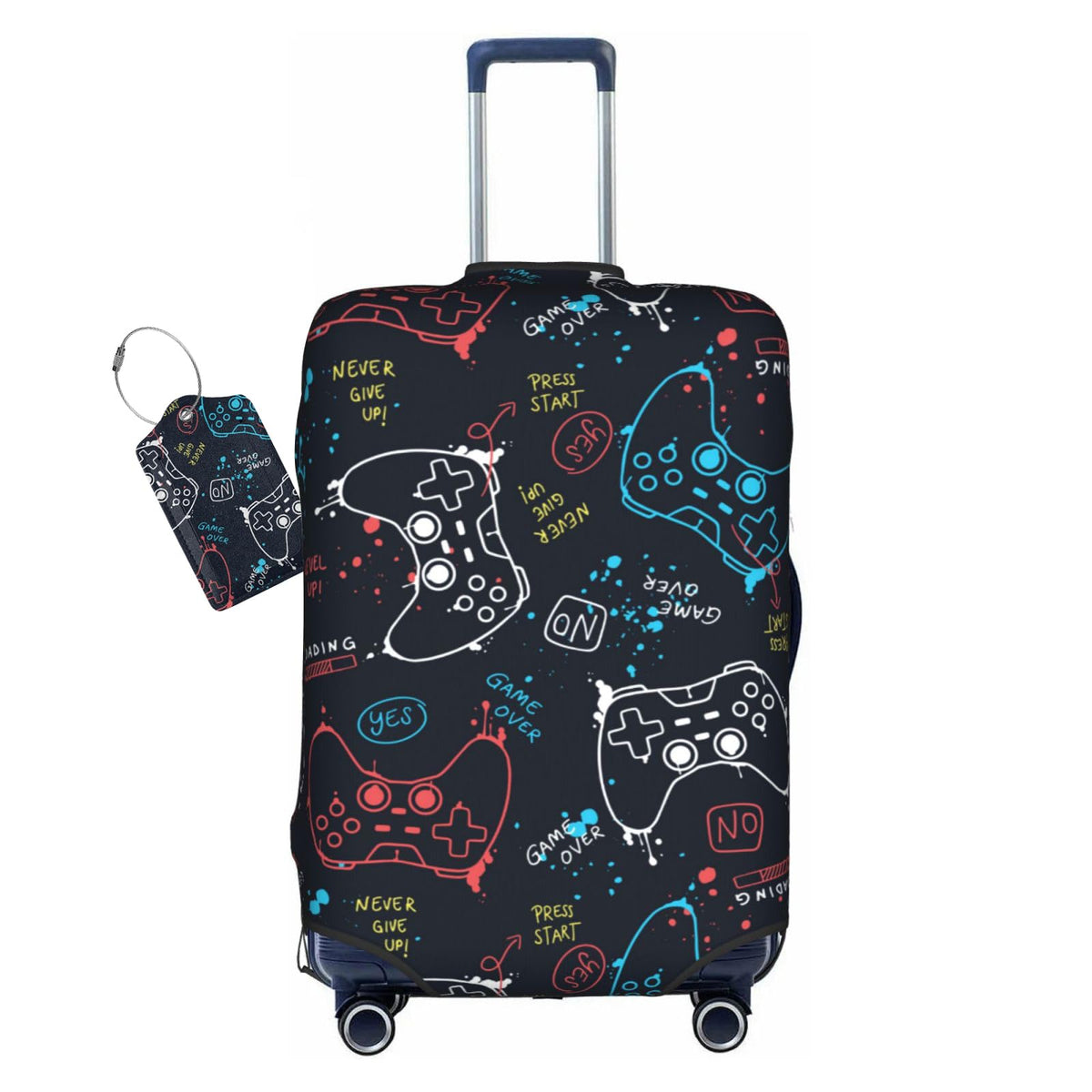 Ocean Sea Turtle Luggage Cover Washable Suitcase Protector, Turtle Theme Party Luggage Tag Travel Birthday Gifts For Men Women (XL 29-32 Inch Luggage)