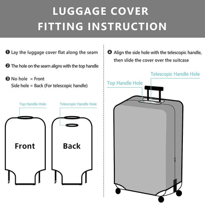 Travelkin Suitcase Covers For Luggage Tsa Approved Luggage Covers Protector