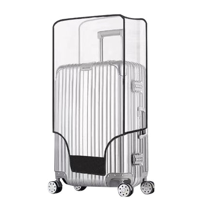 Tangaburu Clear Suitcase Cover - 20 24 26 28 30 Inch Waterproof PVC Suitcase Cover - Transparent Travel Suitcase Wrap - Protective Cover Case for Wheeled Luggage (30-Inch)