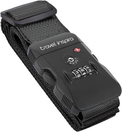 Travel Inspira Luggage Straps for Suitcases with TSA Lock