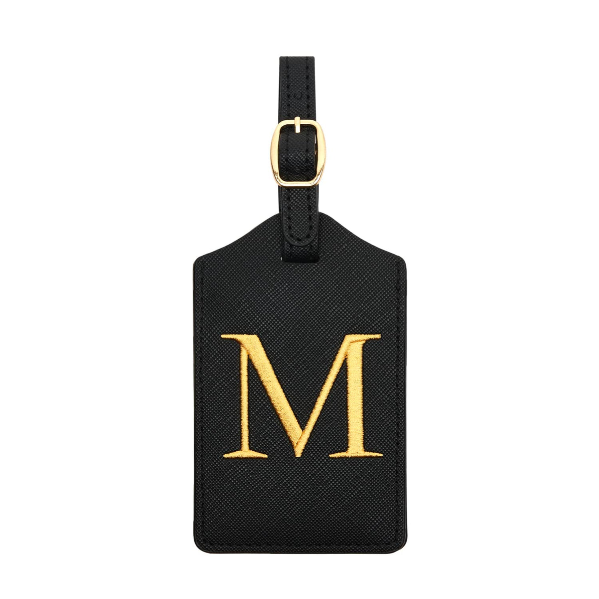 Luggage Tag PU Leather for Suitcase Baggage Handbag Travel Bag Label Suitcase Tag Label Tag w. Name Card & Privacy Cover (B)