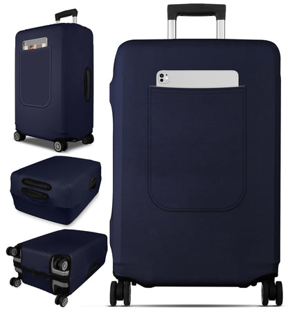 Slohif Luggage Cover for Suitcase Tsa Approved Protector - Luggage Sleeve Suit Case Cover Travel Stretch Large Baggage Case Protective Washable Fit 28-30 Inch Black