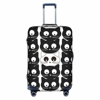 Tropical Beach Palm Tree Luggage Cover, Washable Elastic Baggage Protector, Anti-scratch Double-sided Zipper Closure for 25-28 Inch Wheeled Suitcase