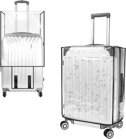Cosmos 1 Pc Luggage Cover Clear PVC Suitcase Protector Travel Luggage Transparent Protective Cover Waterproof and Dustproof Luggage Suitcase Protector for Women and Men (28 Inch)