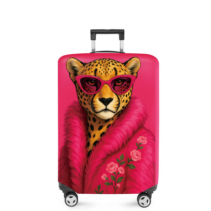 ANNA QUEEN Panda Family Luggage Cover, Cute Panda Design Suitcase Protector, Stretchable Washable Travel Sleeve for 28-30 Inch Luggage