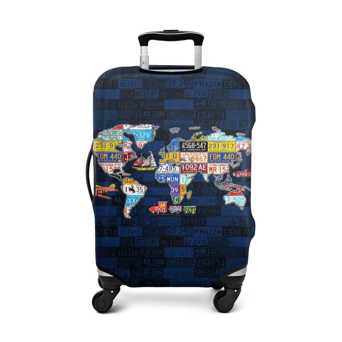 Travel Luggage Cover - Here we go Travel, Fit 25-28 Inch Luggage