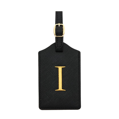 Luggage Tag PU Leather for Suitcase Baggage Handbag Travel Bag Label Suitcase Tag Label Tag w. Name Card & Privacy Cover (B)