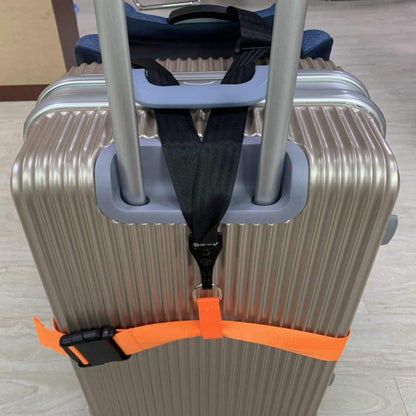 Car Seat Belt Strap to Suitcase, Convert Kid Car Seat and Carry-on Luggage to Airport Stroller Carrier,Safe Travel Solution for Transport (Orange)