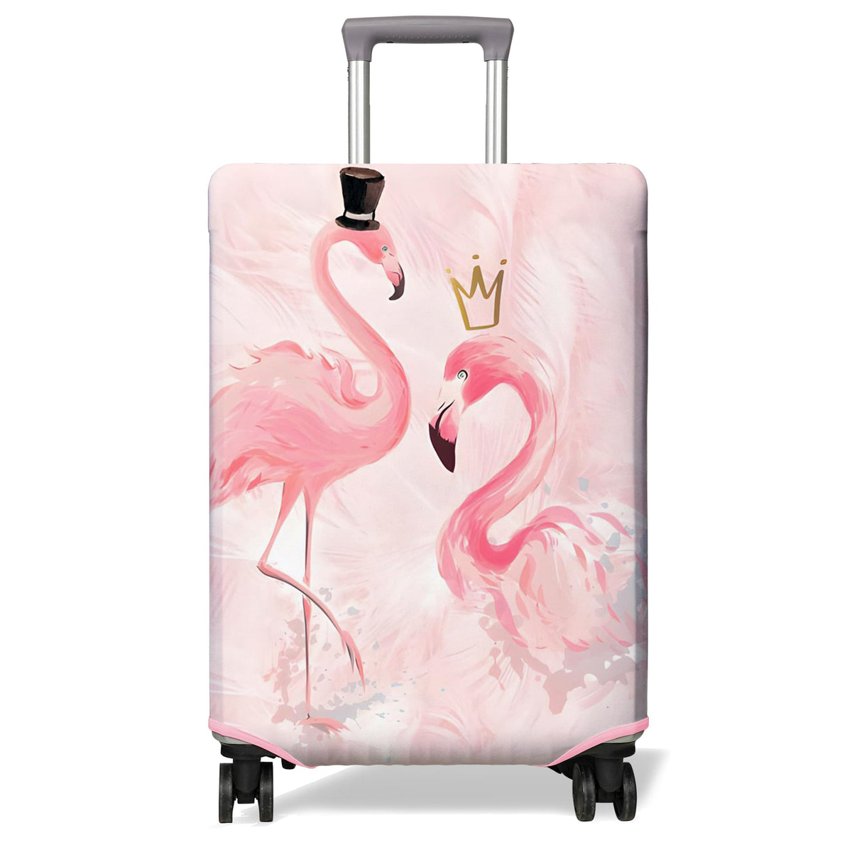 Travel Luggage Cover Suitcase Protector Fits 18-32 Inch Wheel Covers PatternedTravel Related Items Flower Luggage Protector Elastic M