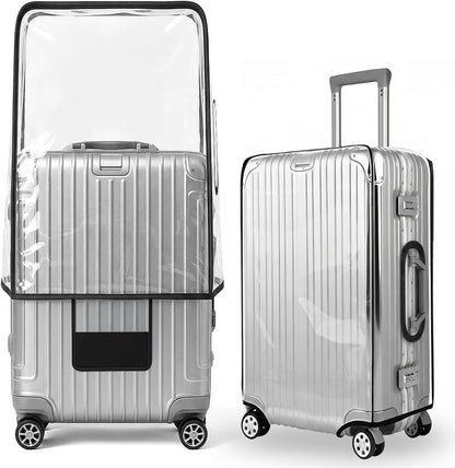 T Tersely Thicken Clear PVC Suitcase Cover Protectors 30" Suitcase Covers