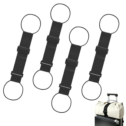 2 Pack Multi Use Strong Adjustable Luggage Connector Straps for Suitcases