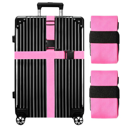 Luggage Straps for Suitcases TSA Approved-2 Pack Bright Personalized Luggage Belt Strap for Suitcase/Carry On Bag Luggage Accessories for Travel (Gradient)