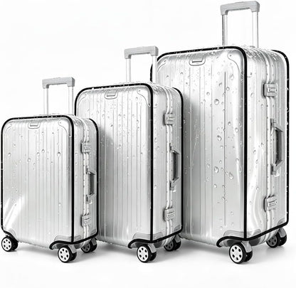 Thicken Clear Luggage Cover Protector, 3 Pieces, 20" 24" 28"
