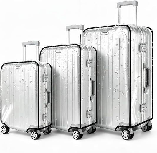 Thicken Clear Luggage Cover Protector, 3 Pieces, 20" 24" 28"