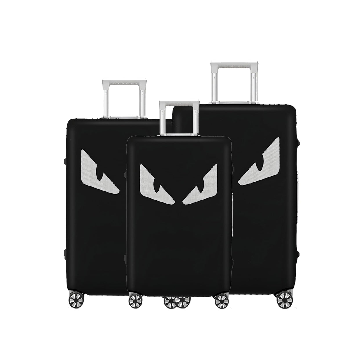 28 Inch Waterproof Clear Suitcase Cover (Black Trim)